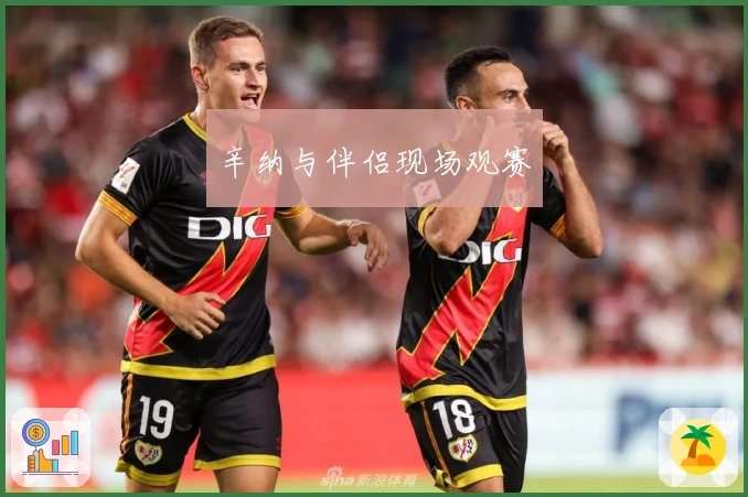 辛纳与伴侣现场观赛